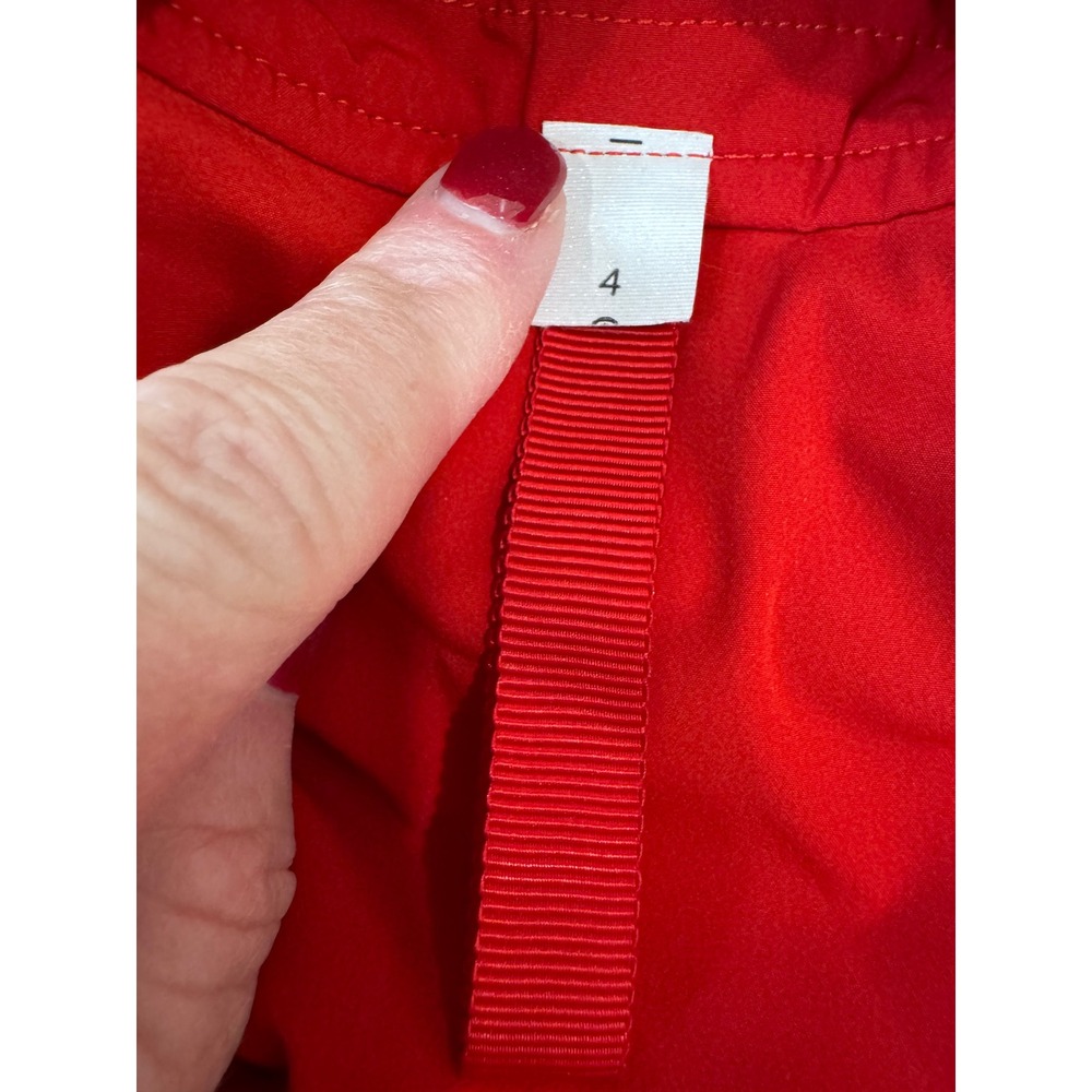 Lululemon Jacket Womens Size S Red Hooded Zip Up Drawstring Waist Athletic - Picture 4 of 7